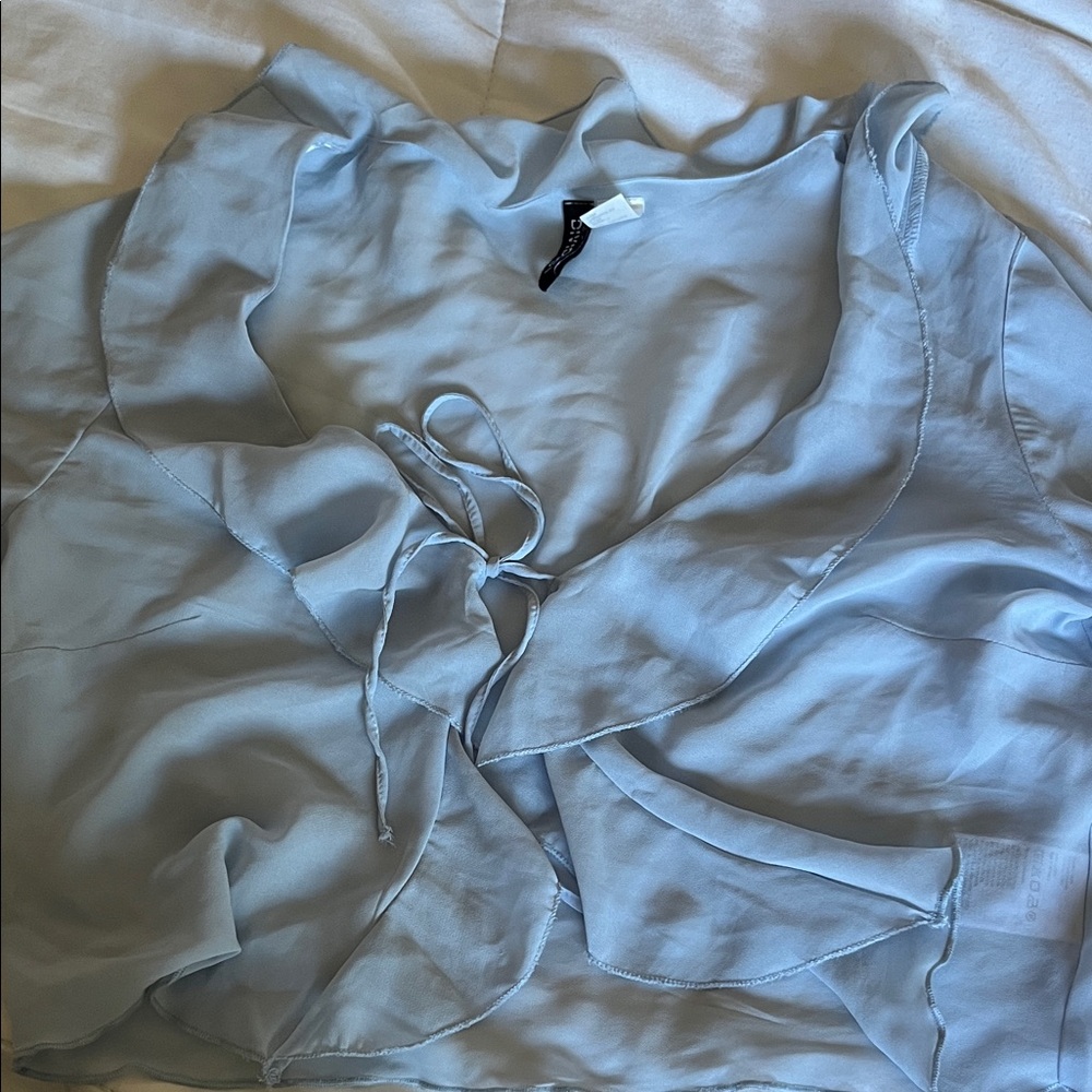H&M light blue cardigan